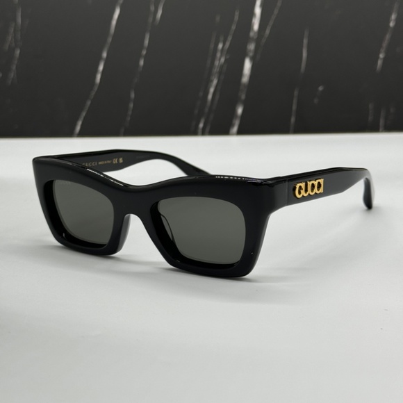 NEW GG1773S 001 GUCCI BLACK GREY CAT EYE WOMEN GUCCI SUNGLASSES main image 6